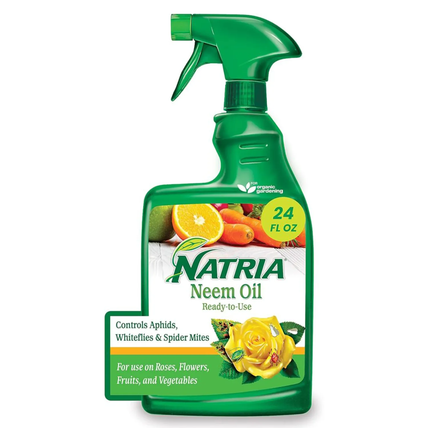 Natria 706250A Neem Oil Spray for Plants Pest Organic Disease Control, for Insects, 24-Ounce, Ready-to-Use